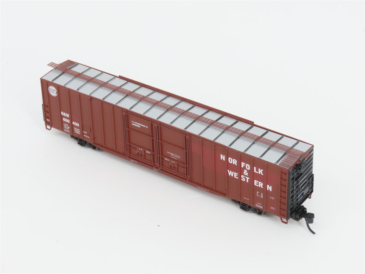 N Scale Athearn 10789 N&amp;W Norfolk &amp; Western 60&#39; Auto Parts Box Car #600409