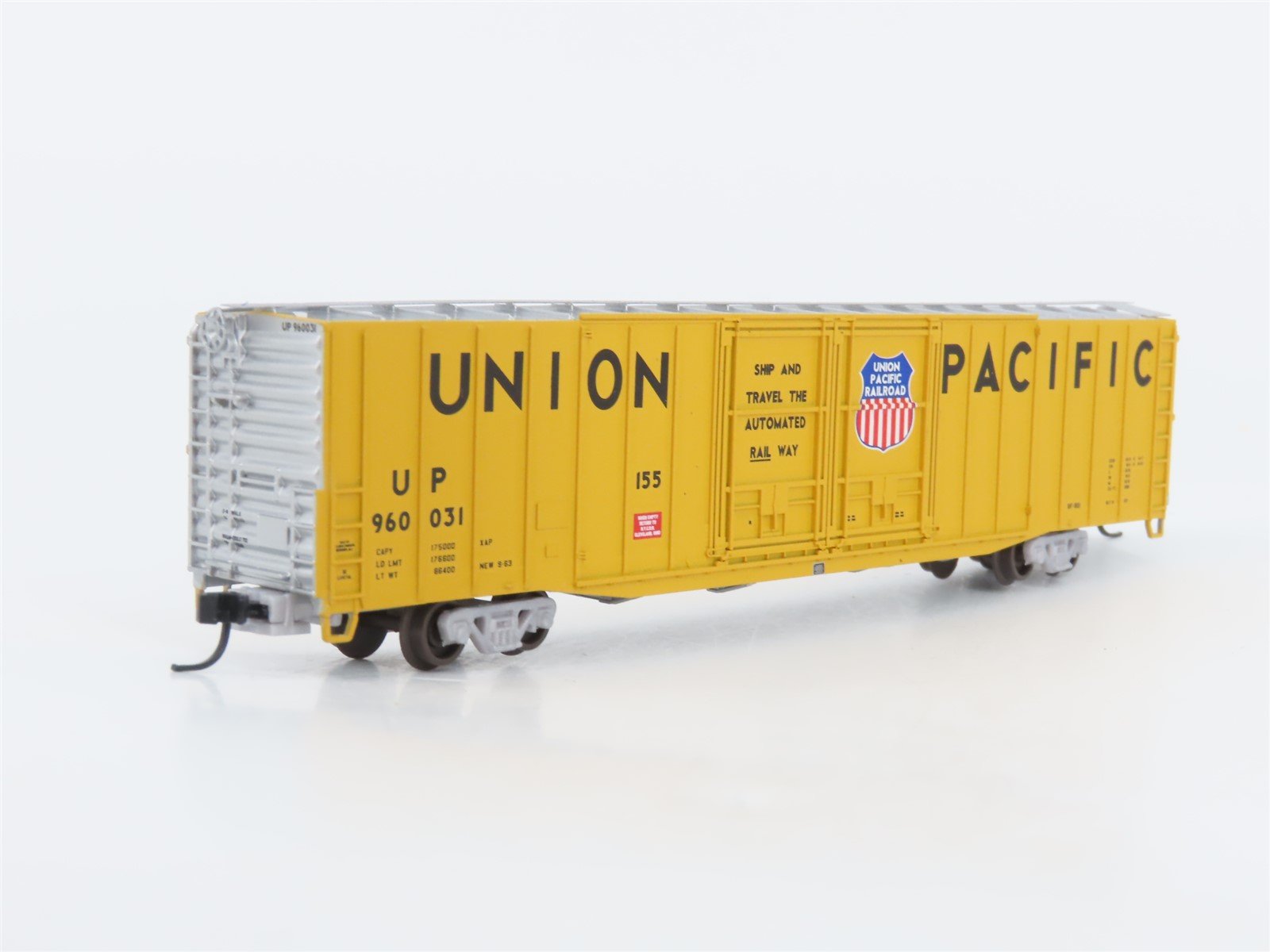 N Scale Athearn 10774 UP Union Pacific Railroad 60' Auto Parts Box Car #960031