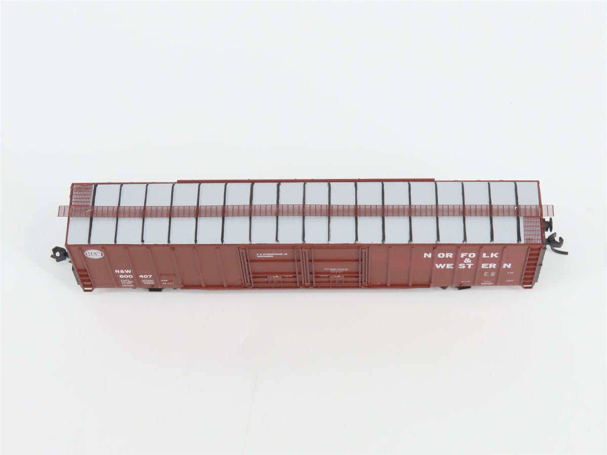 N Scale Athearn 10788 N&amp;W Norfolk &amp; Western 60&#39; Auto Parts Box Car #600407
