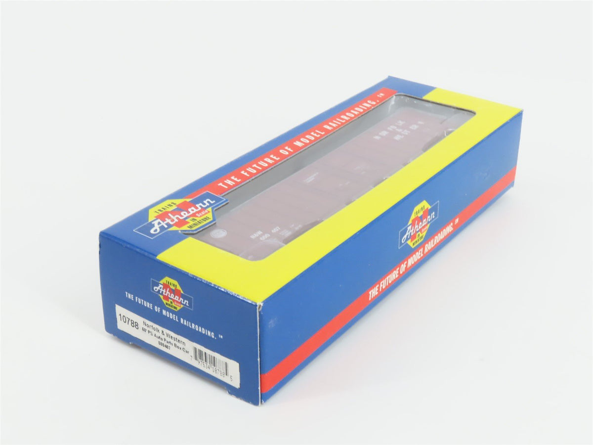 N Scale Athearn 10788 N&amp;W Norfolk &amp; Western 60&#39; Auto Parts Box Car #600407