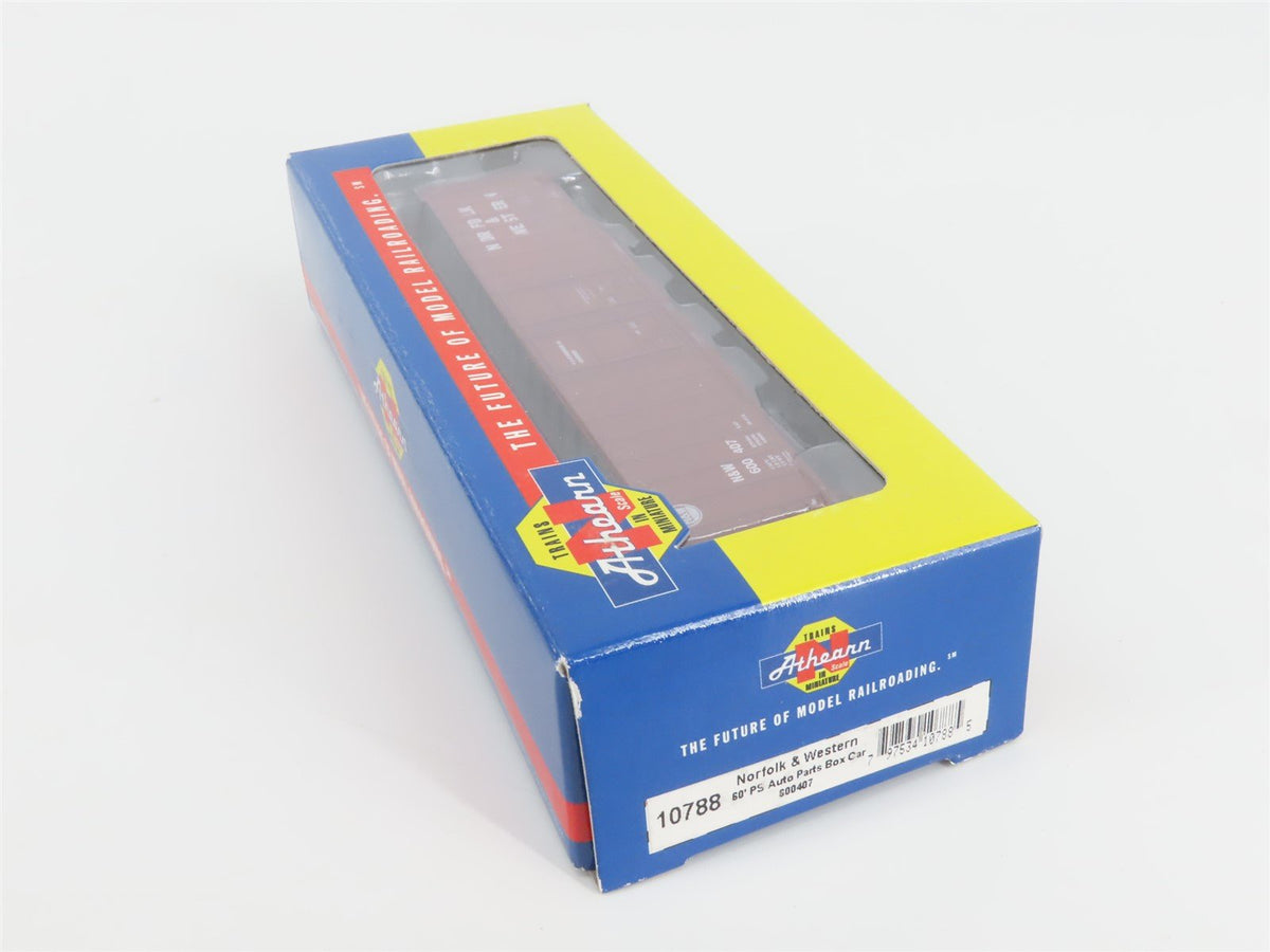 N Scale Athearn 10788 N&amp;W Norfolk &amp; Western 60&#39; Auto Parts Box Car #600407