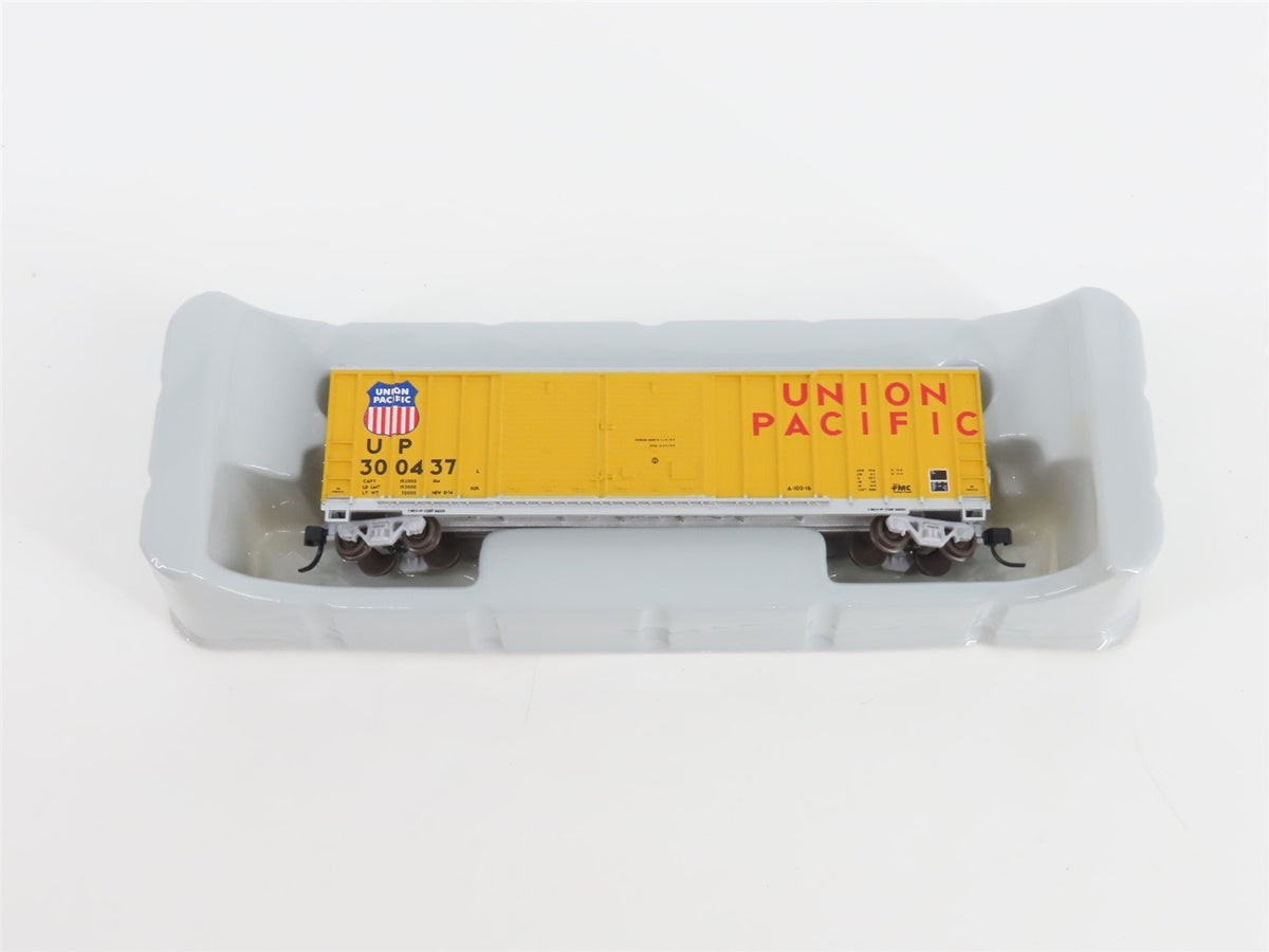 N Scale Athearn 11278 UP Union Pacific Railroad 50&#39; Double Door Box Car #300437