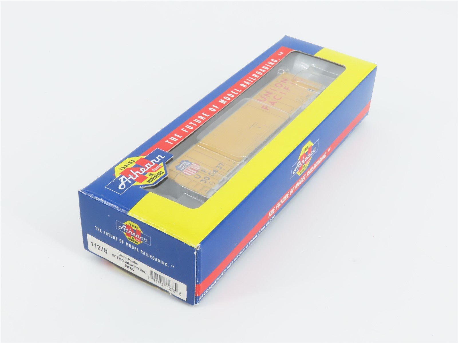 N Scale Athearn 11278 UP Union Pacific Railroad 50' Double Door Box Car #300437