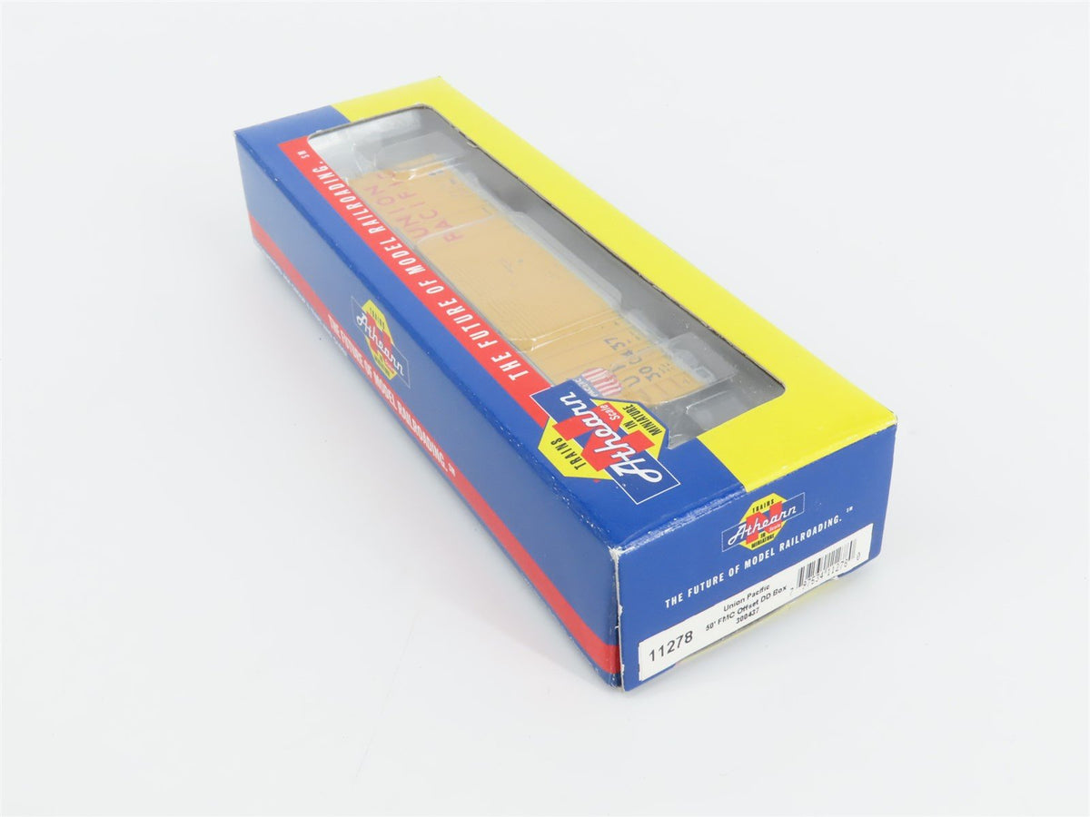 N Scale Athearn 11278 UP Union Pacific Railroad 50&#39; Double Door Box Car #300437