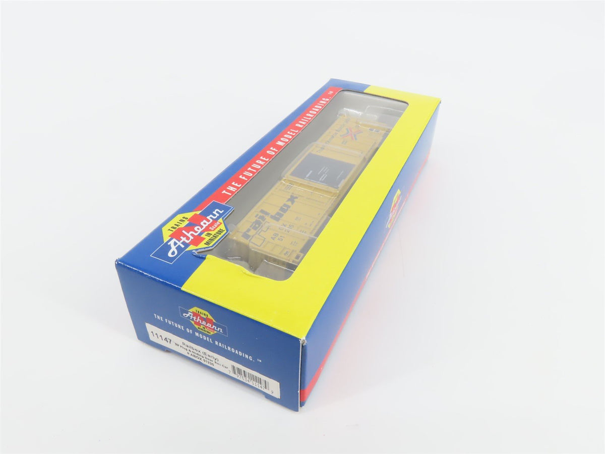 N Scale Athearn 11147 ABOX Railbox 50&#39; Plug &amp; Sliding Door Box Car #51235