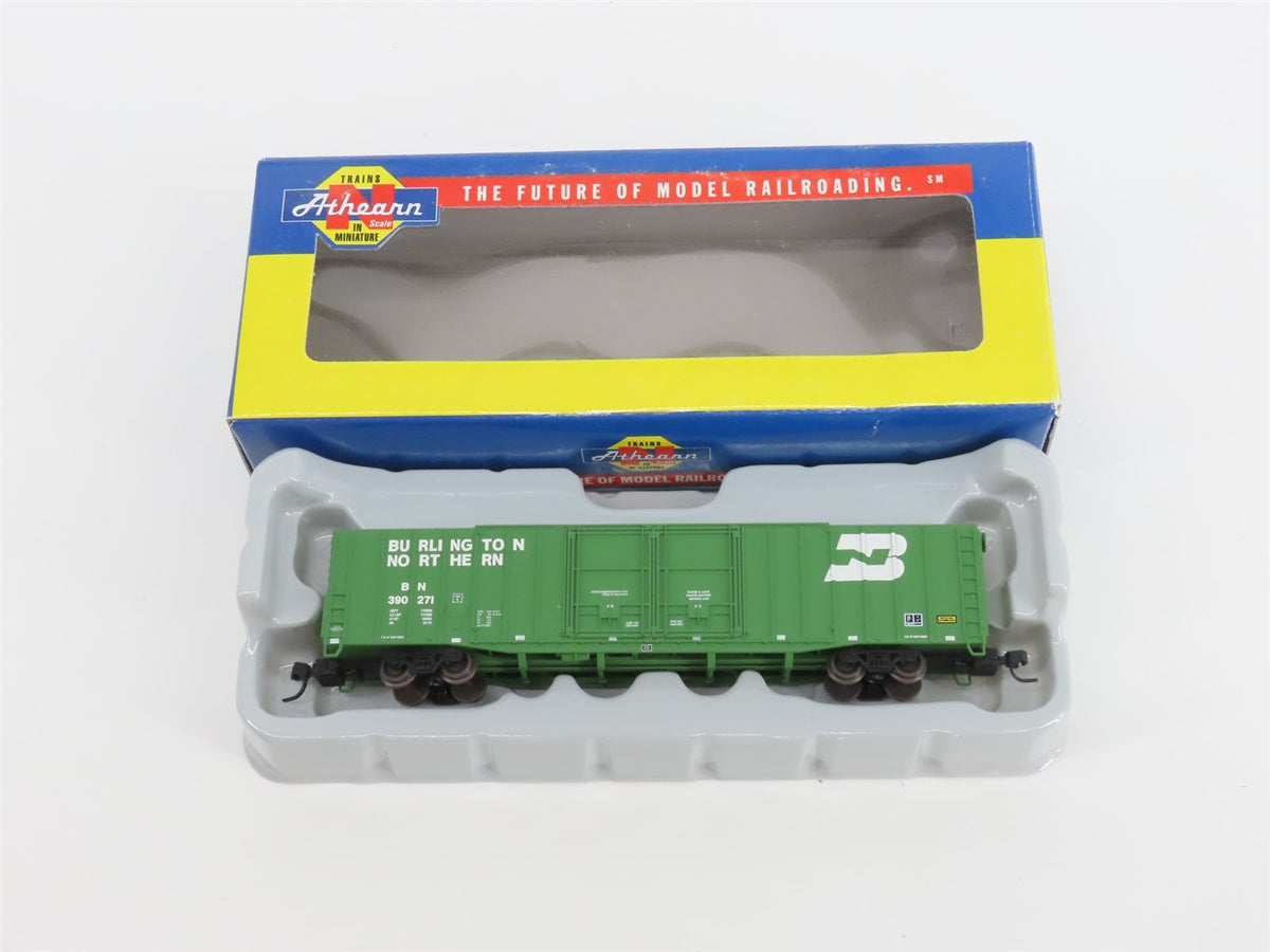 N Scale Athearn 10787 BN Burlington Northern 60&#39; Auto Parts Box Car #390271