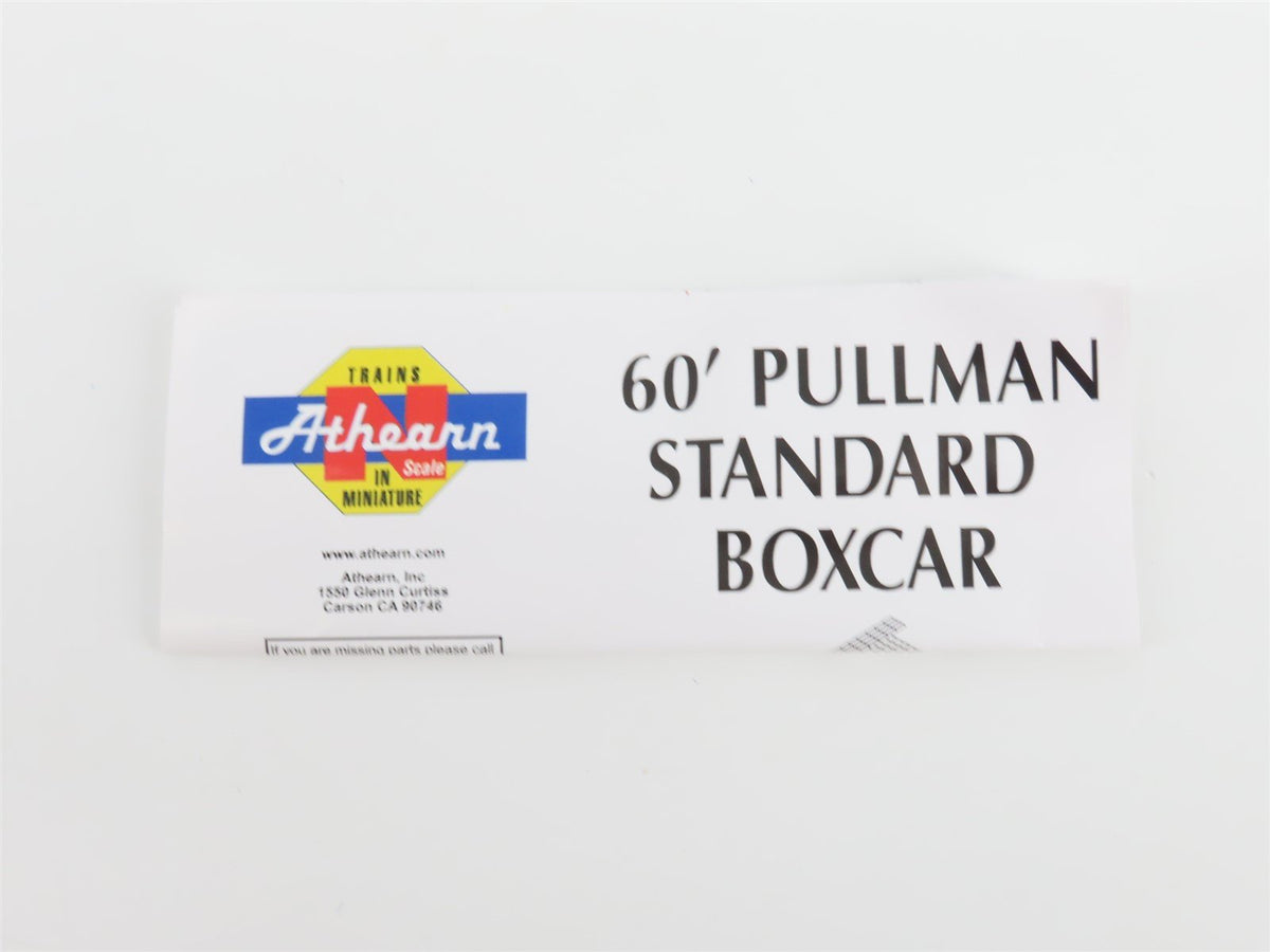 N Scale Athearn 10787 BN Burlington Northern 60&#39; Auto Parts Box Car #390271