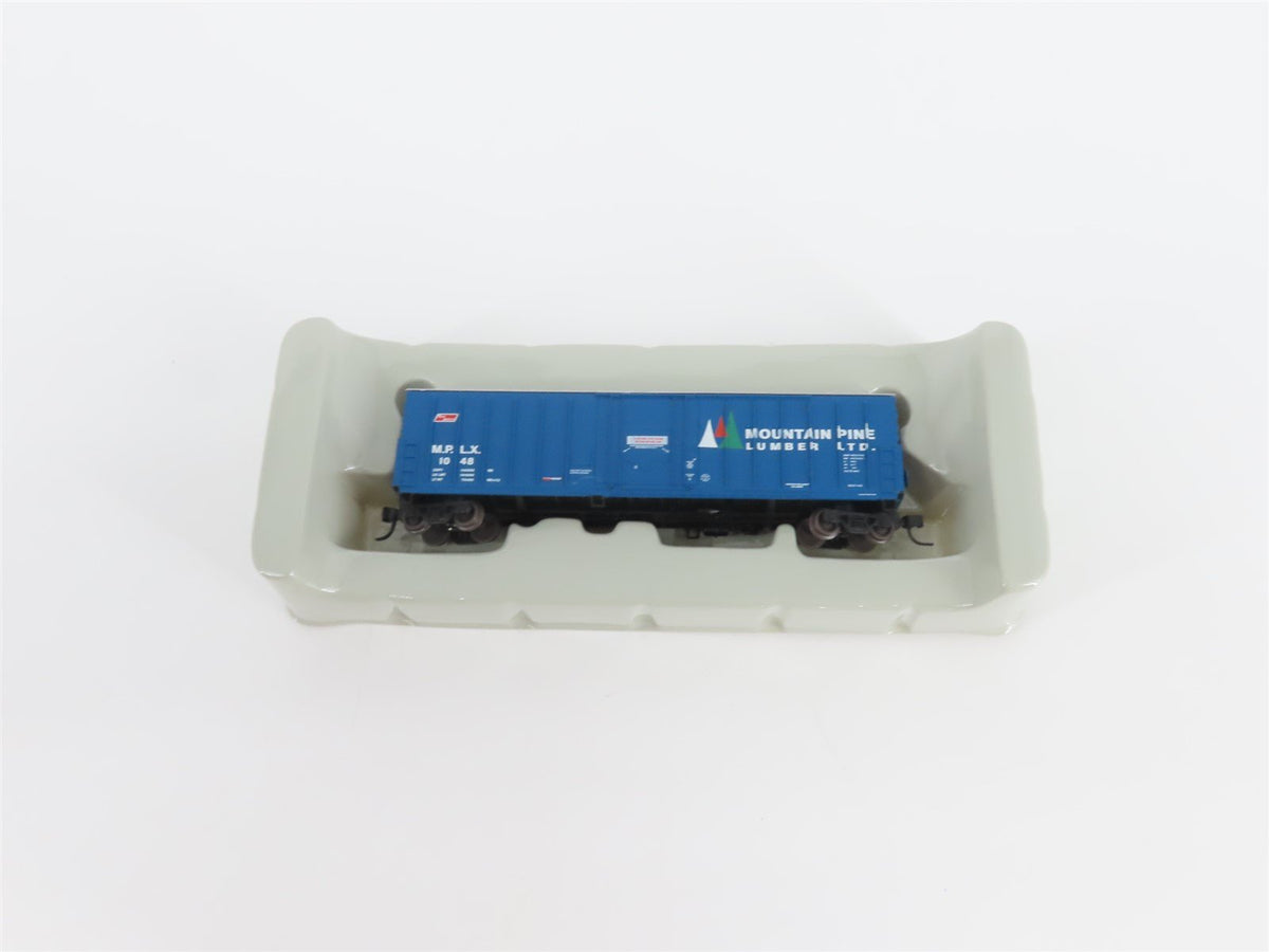 N Scale Athearn 10685 MPLX Mountain Pine Lumber 50&#39; Single Door Box Car #1048
