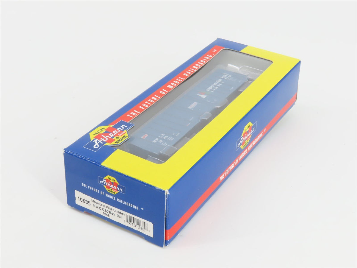 N Scale Athearn 10685 MPLX Mountain Pine Lumber 50&#39; Single Door Box Car #1048