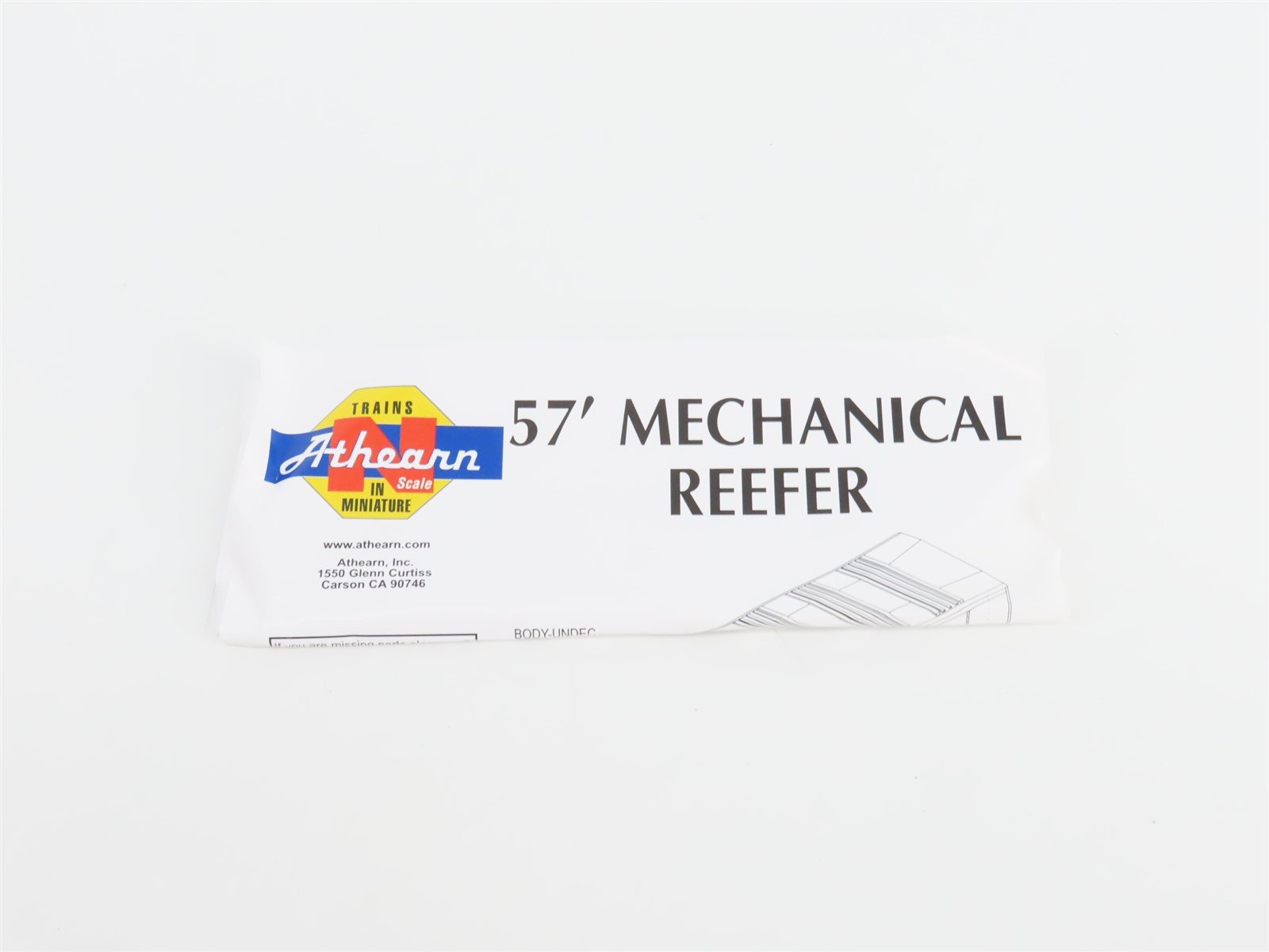 N Scale Athearn 11104 REMX Lamb Weston 57' Mechanical Reefer #1052