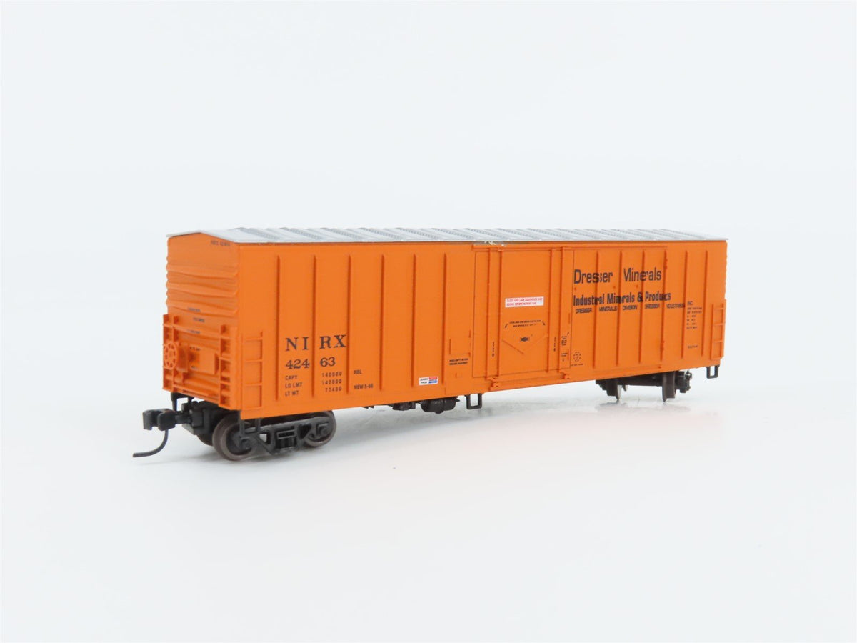 N Scale Athearn 10681 NIRX Dresser Minerals 50&#39; Single Door Box Car #42463