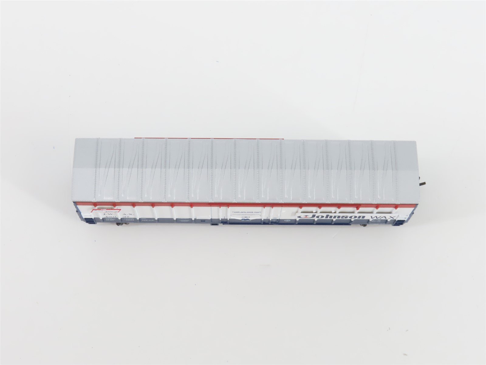 N Scale Athearn 10675 JWAX Johnson Wax 50' Single Door Box Car #49037