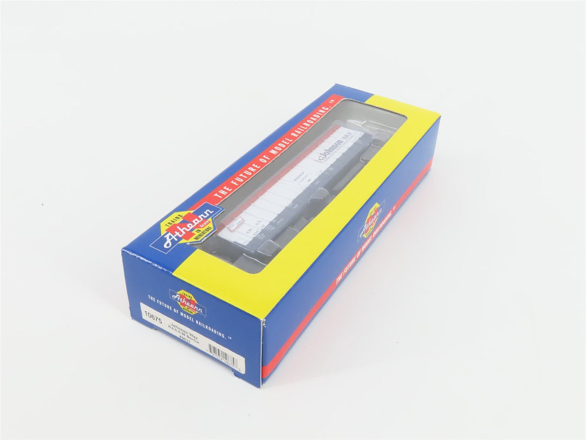 N Scale Athearn 10675 JWAX Johnson Wax 50&#39; Single Door Box Car #49037
