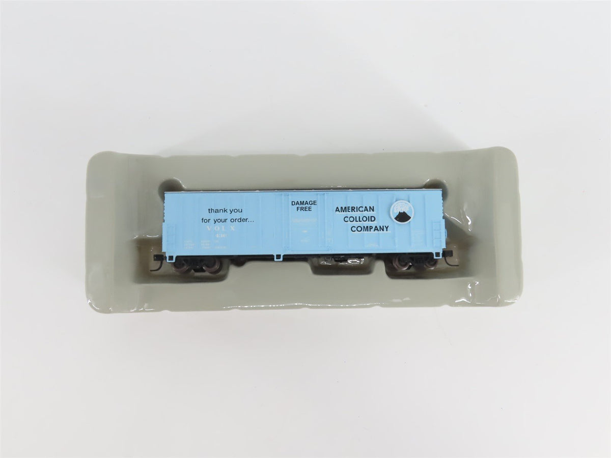 N Scale Athearn 10657 VOLX American Colloid Company 50&#39; Single Door Box Car #436