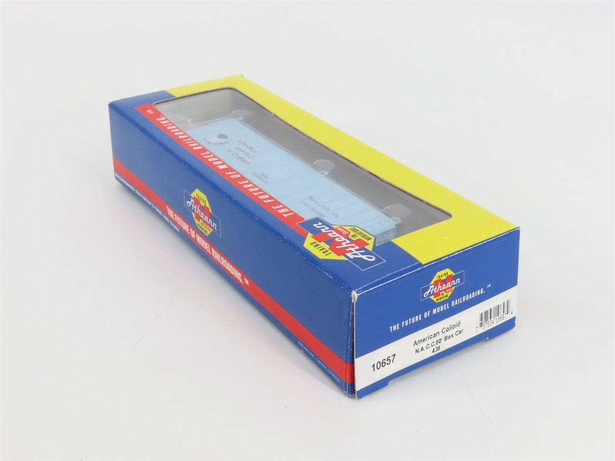 N Scale Athearn 10657 VOLX American Colloid Company 50&#39; Single Door Box Car #436