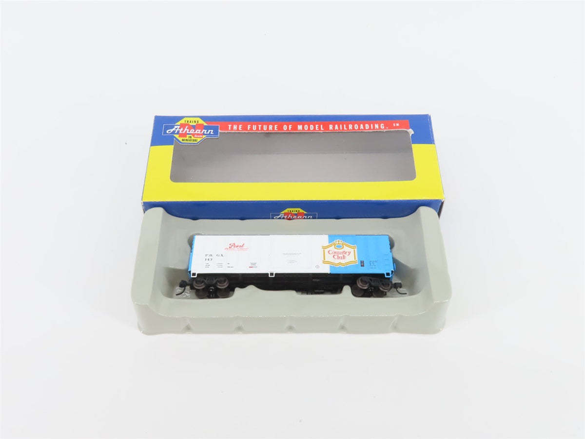 N Scale Athearn 10669 PBGX Pearl Brewing 50&#39; Single Door Box Car #143