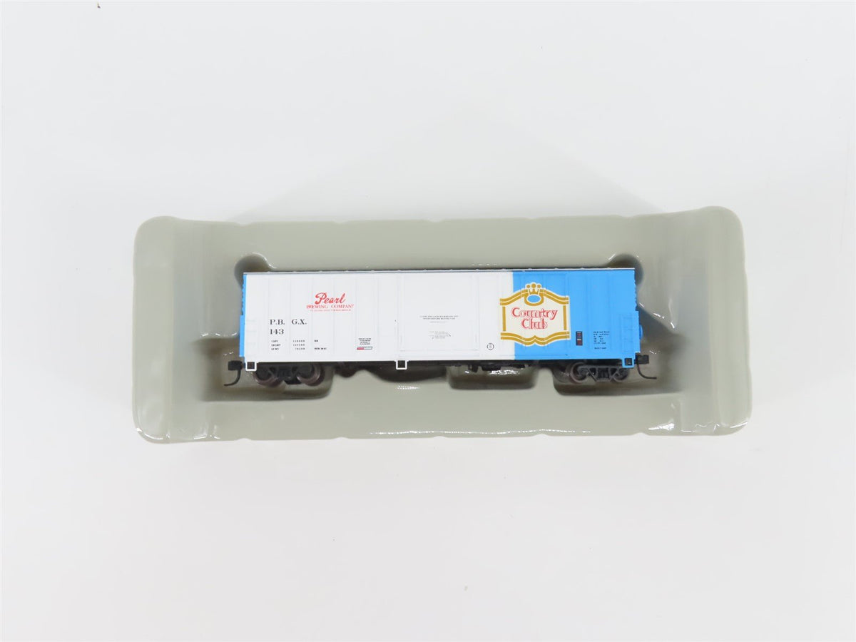 N Scale Athearn 10669 PBGX Pearl Brewing 50&#39; Single Door Box Car #143