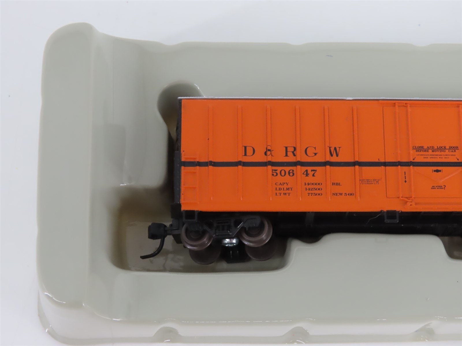 N Scale Athearn 10655 D&RGW Rio Grande Railroad 50' Single Door Box Car #50647