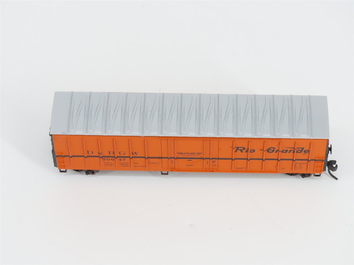 N Scale Athearn 10655 D&amp;RGW Rio Grande Railroad 50&#39; Single Door Box Car #50647