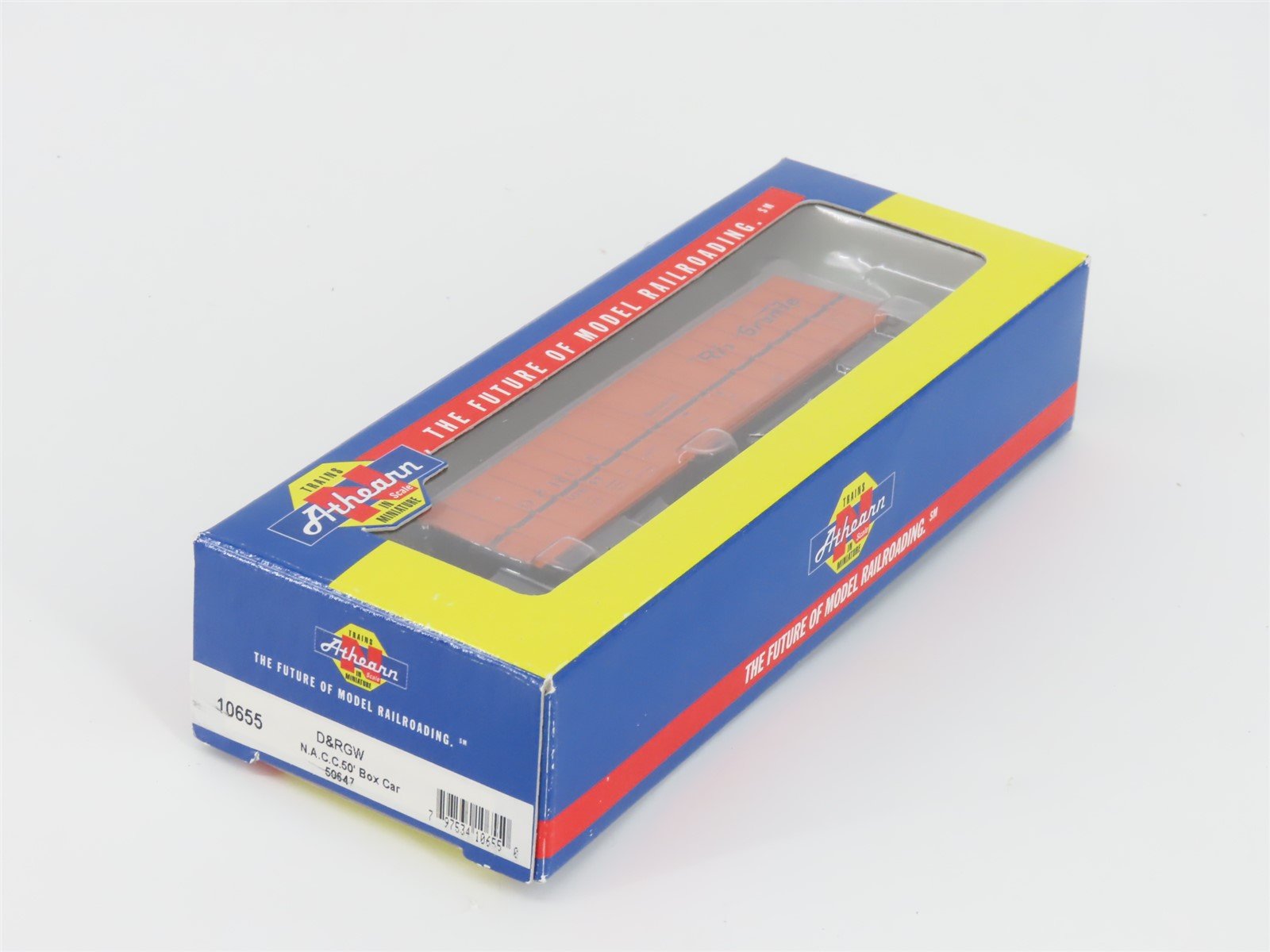 N Scale Athearn 10655 D&RGW Rio Grande Railroad 50' Single Door Box Car #50647