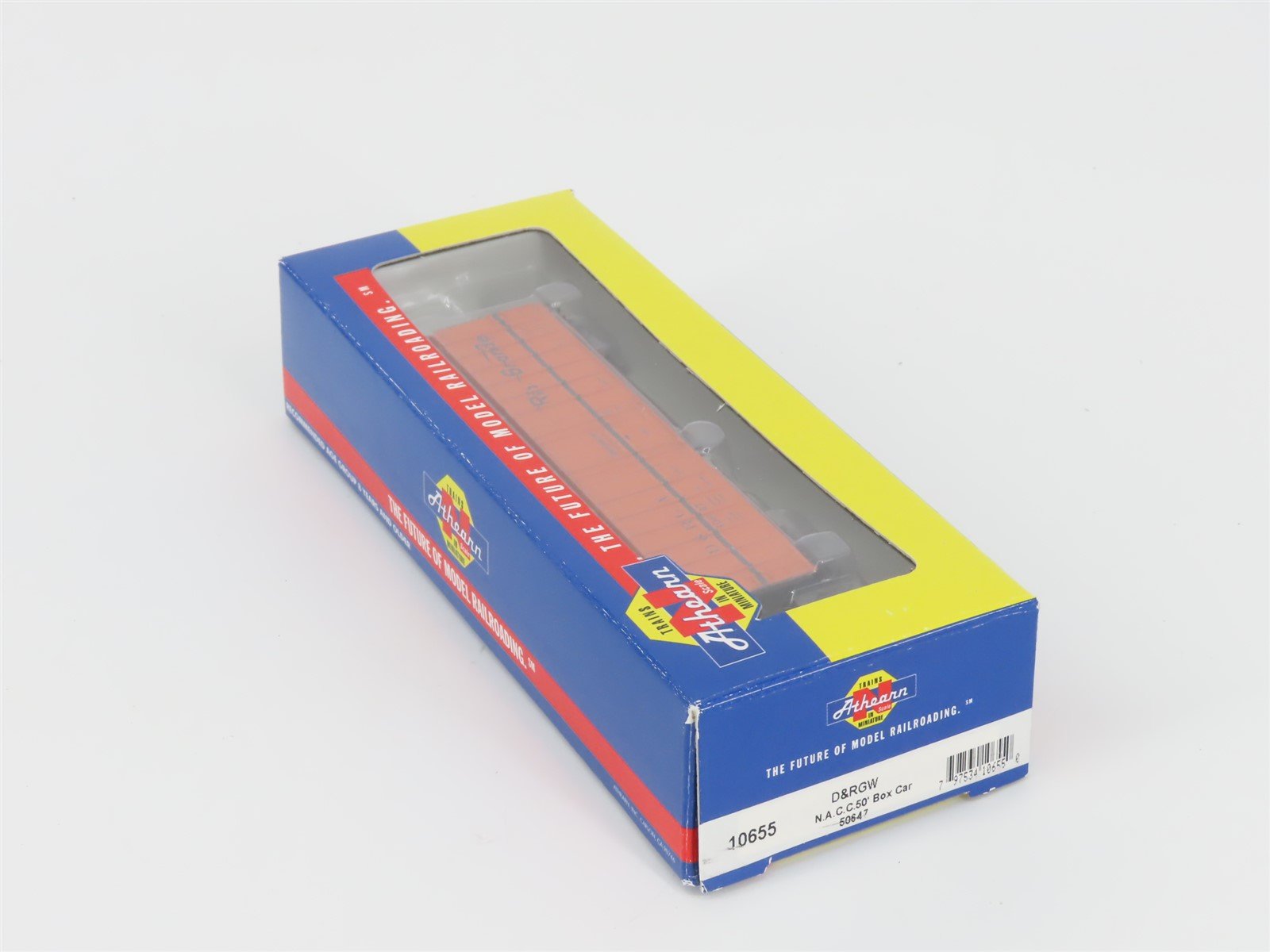 N Scale Athearn 10655 D&RGW Rio Grande Railroad 50' Single Door Box Car #50647