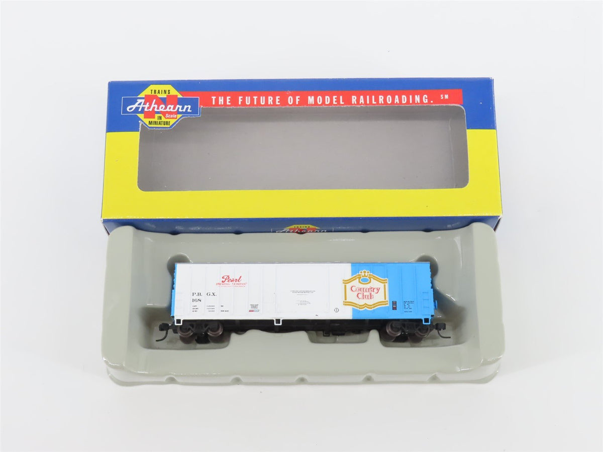 N Scale Athearn 10668 PBGX Pearl Brewing 50&#39; Single Door Box Car #168