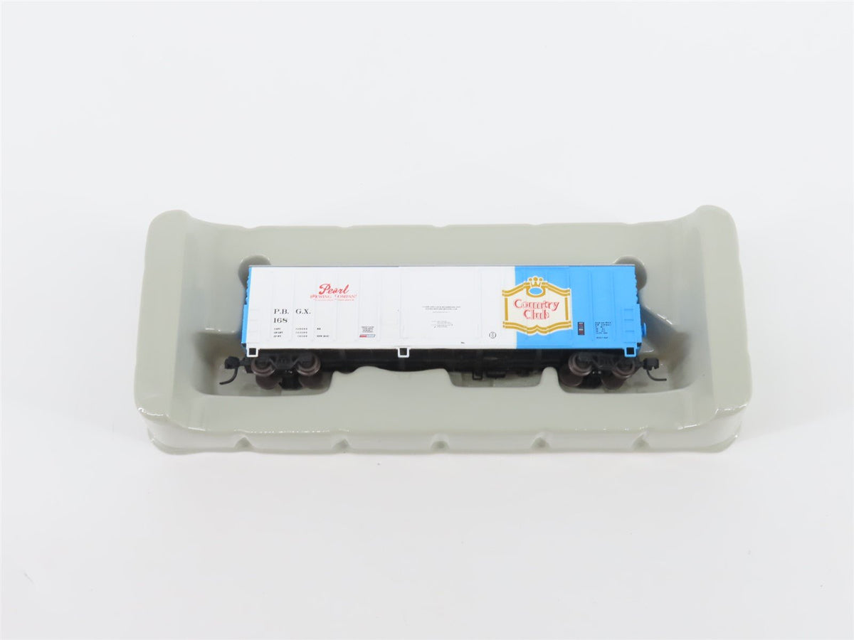 N Scale Athearn 10668 PBGX Pearl Brewing 50&#39; Single Door Box Car #168