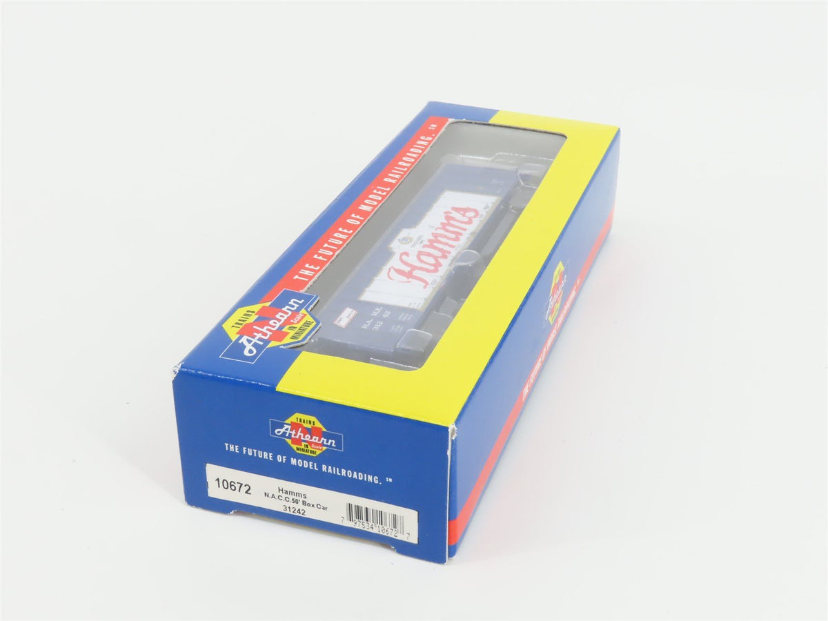 N Scale Athearn 10672 HAMX Hamms 50&#39; Single Door Box Car #31242