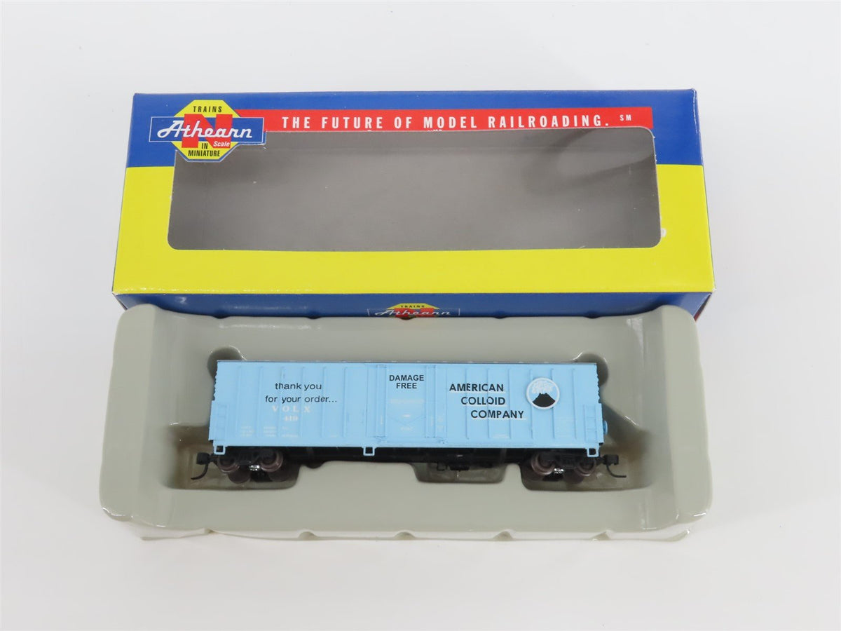 N Scale Athearn 10656 VOLX American Colloid 50&#39; Single Door Box Car #419