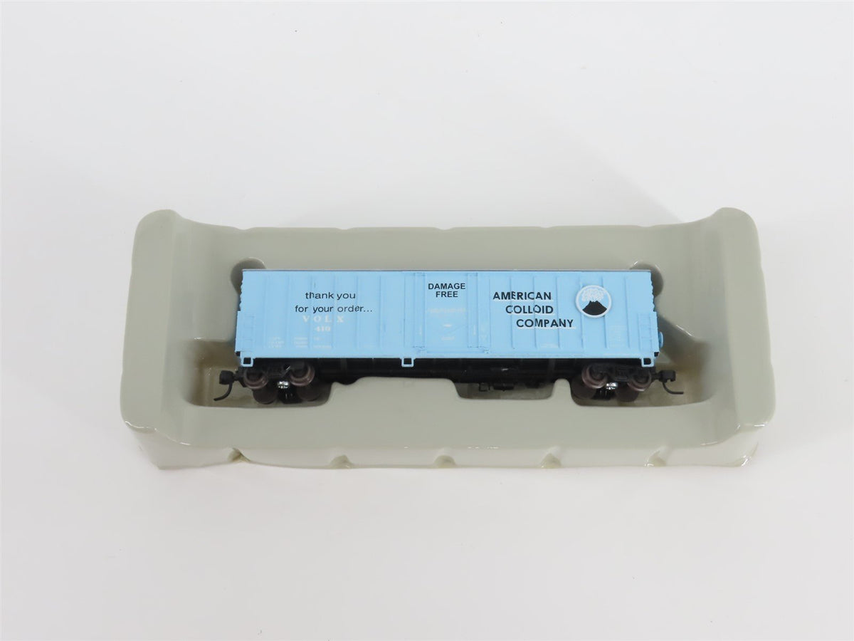 N Scale Athearn 10656 VOLX American Colloid 50&#39; Single Door Box Car #419