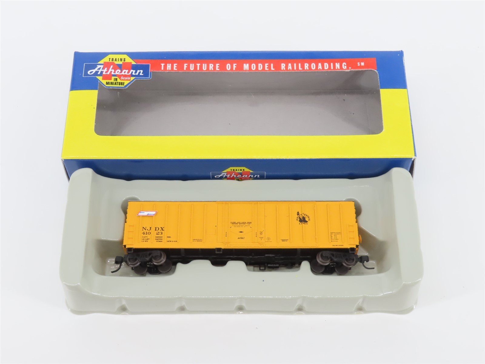 N Scale Athearn 10676 NJDX Central of New Jersey 50' Single Door Box Car #41023