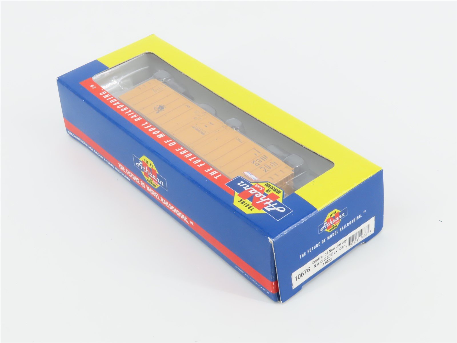 N Scale Athearn 10676 NJDX Central of New Jersey 50' Single Door Box Car #41023