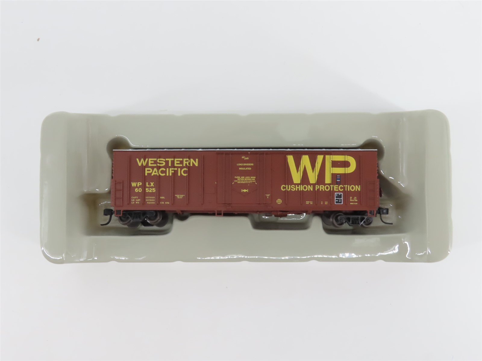N Scale Athearn 10671 WPLX Western Pacific 50' Single Door Box Car #60525