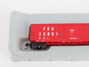 N Scale Athearn 10557 FEC Florida East Coast 50' Single Door Box Car #23051