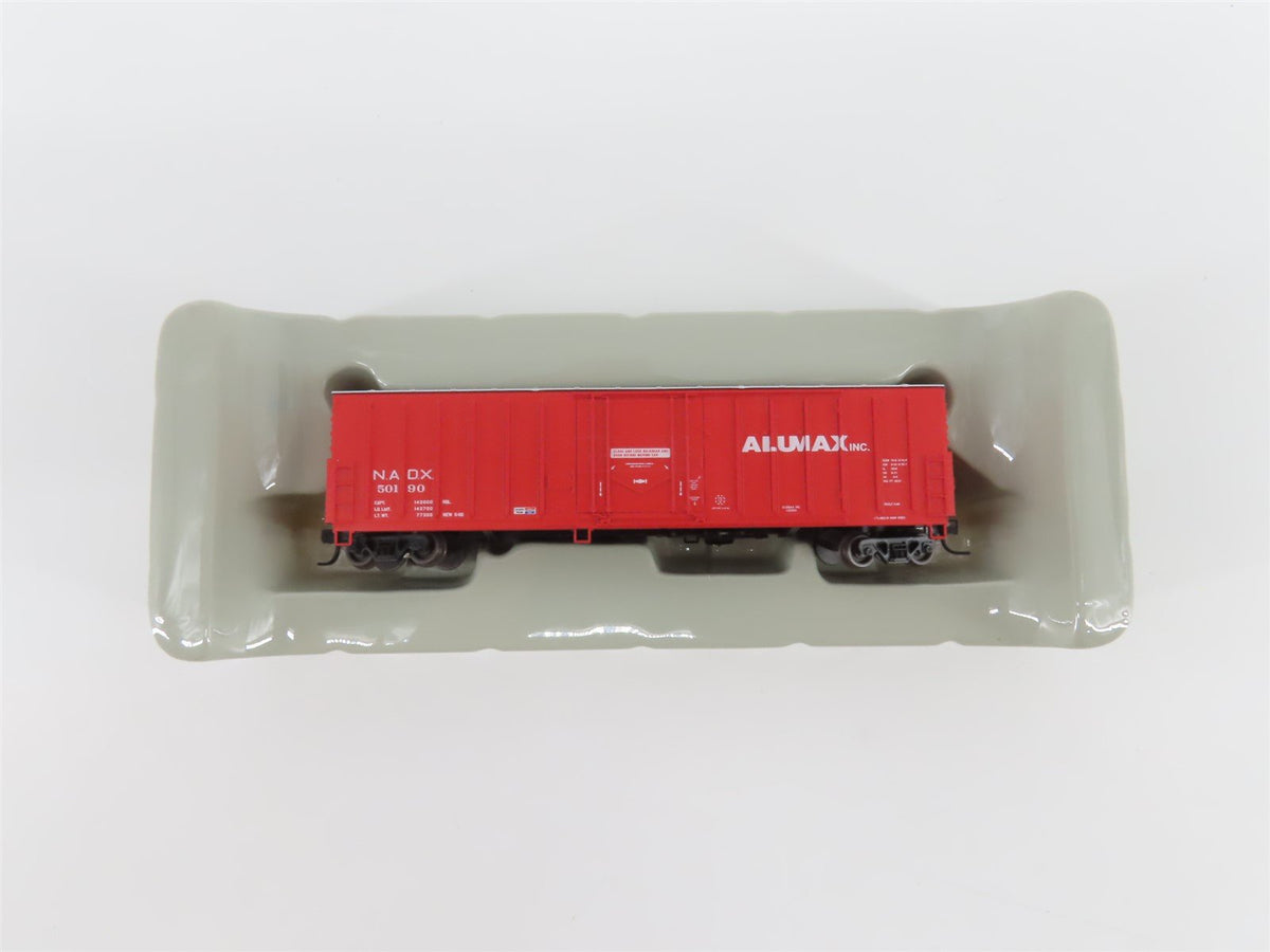 N Scale Athearn 10659 NADX ALUMAX 50&#39; Single Door Box Car #50190