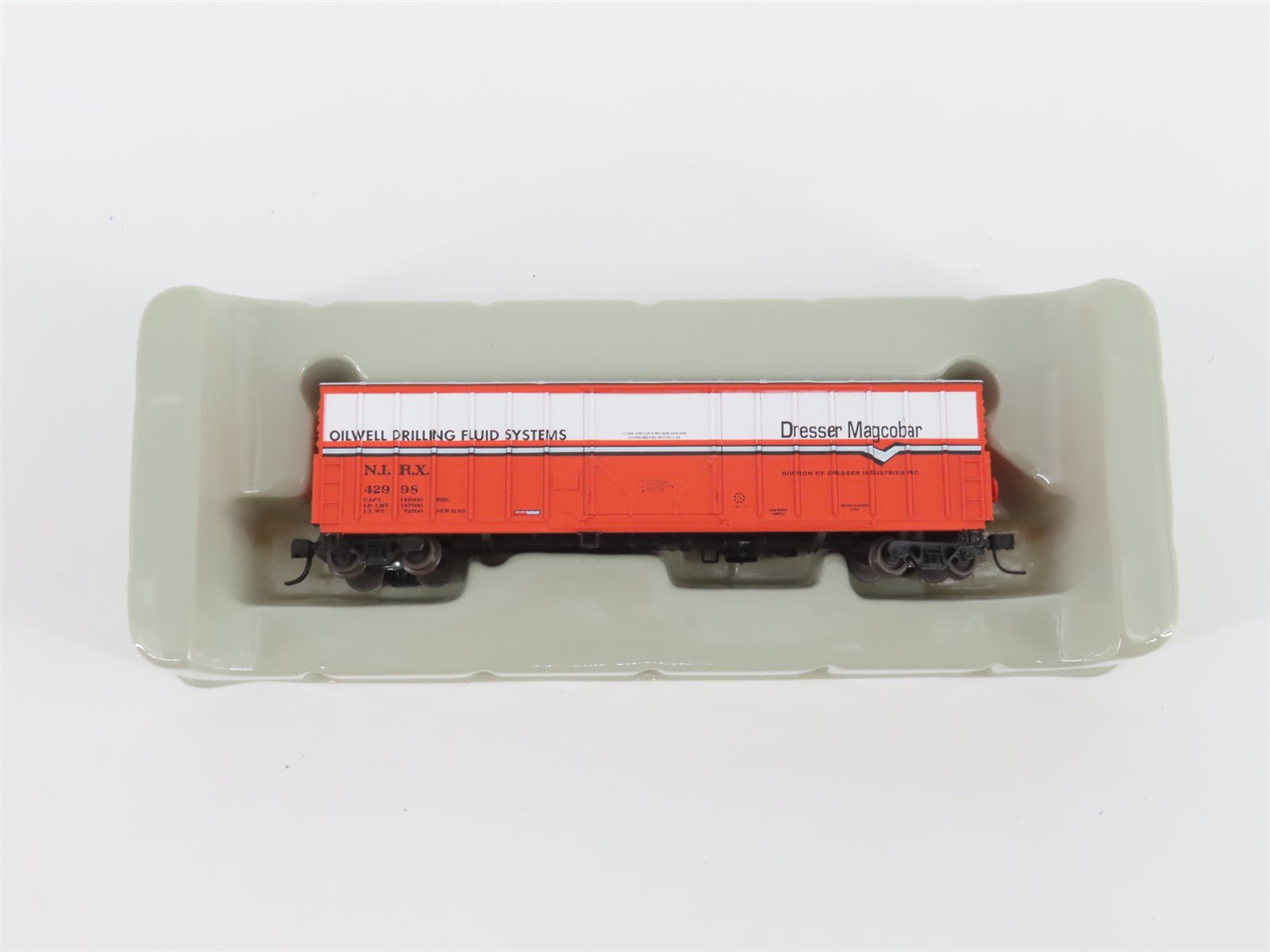 N Scale Athearn 10661 NIRX Dresser Magcobar 50' Single Door Box Car #42998