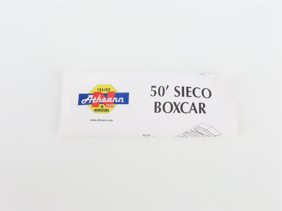 N Scale Athearn 10555 RR Raritan River 50&#39; Single Door Box Car #458