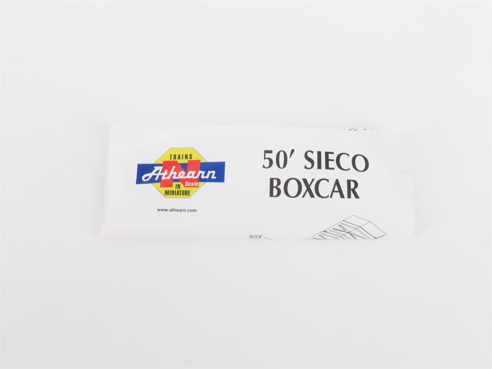 N Scale Athearn 10555 RR Raritan River 50' Single Door Box Car #458