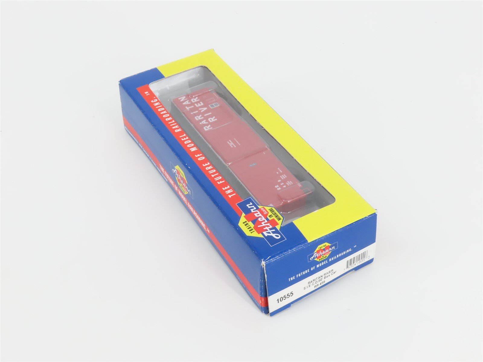 N Scale Athearn 10555 RR Raritan River 50' Single Door Box Car #458