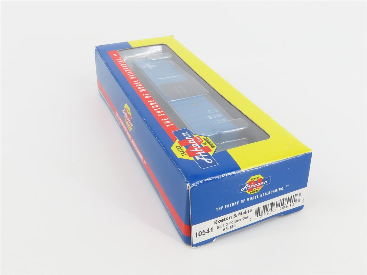 N Scale Athearn 10541 BM Boston &amp; Maine 50&#39; Single Door Box Car #78169