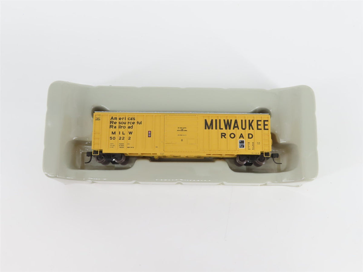 N Scale Athearn 10544 MILW Milwaukee Road 50&#39; Single Door Box Car #502222