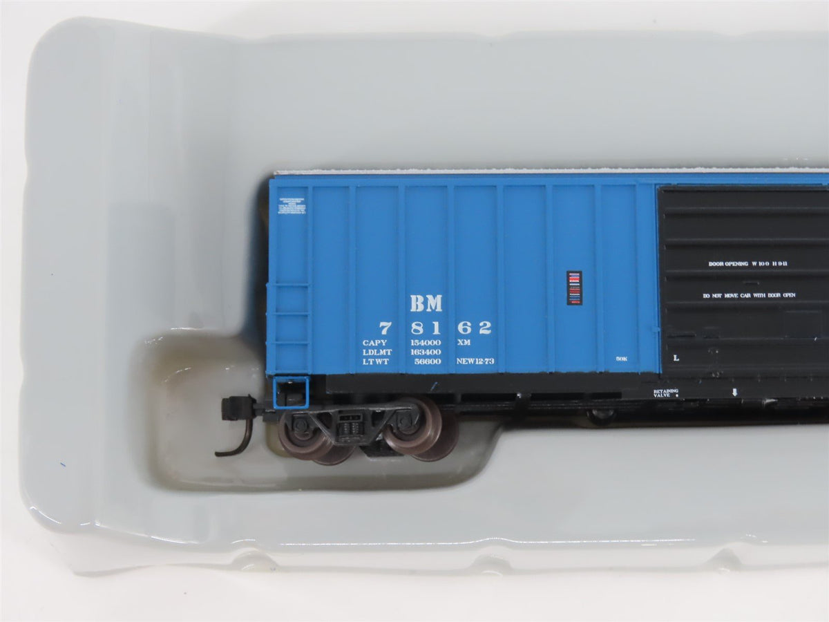 N Scale Athearn 10542 BM Boston &amp; Maine Railroad 50&#39; Single Door Box Car #78162