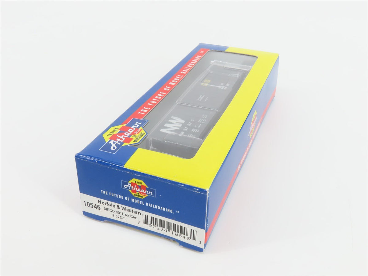 N Scale Athearn 10546 NW Norfolk &amp; Western 50&#39; Single Door Box Car #57571