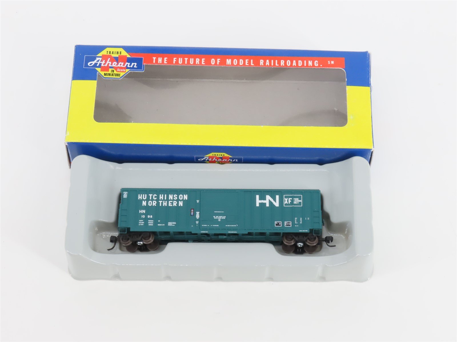 N Scale Athearn 10564 HN Hutchinson Northern 50' Single Door Box Car #1098