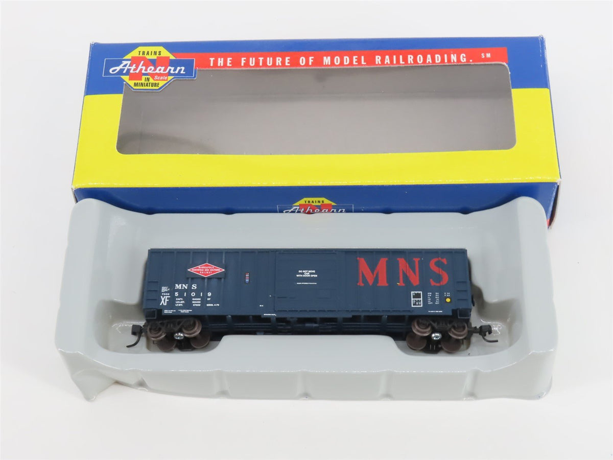 N Scale Athearn 10553 MNS Minneapolis Northfield &amp; Southern 50&#39; Box Car #51019
