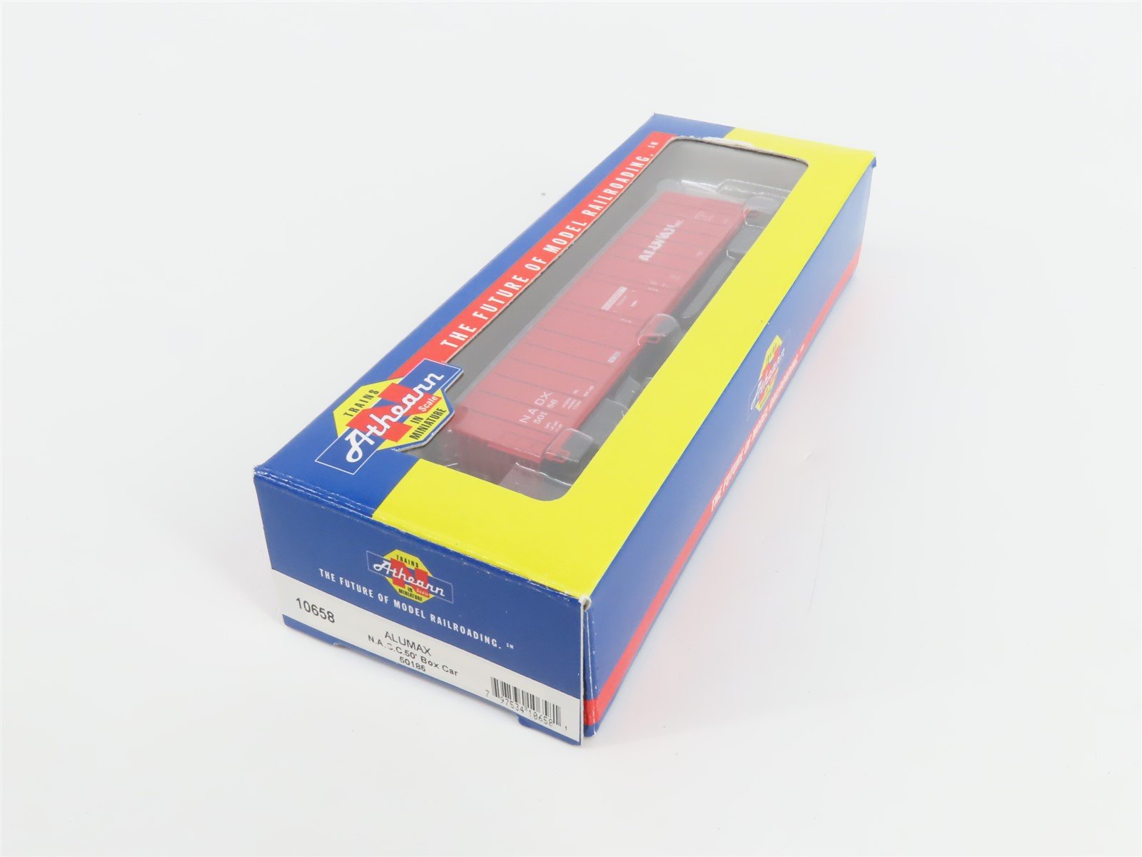 N Scale Athearn 10658 NADX ALUMAX 50' Single Door Box Car #50186