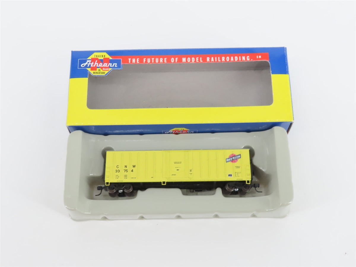 N Scale Athearn 10653 CNW Chicago Northwestern 50&#39; Single Door Box Car #33754