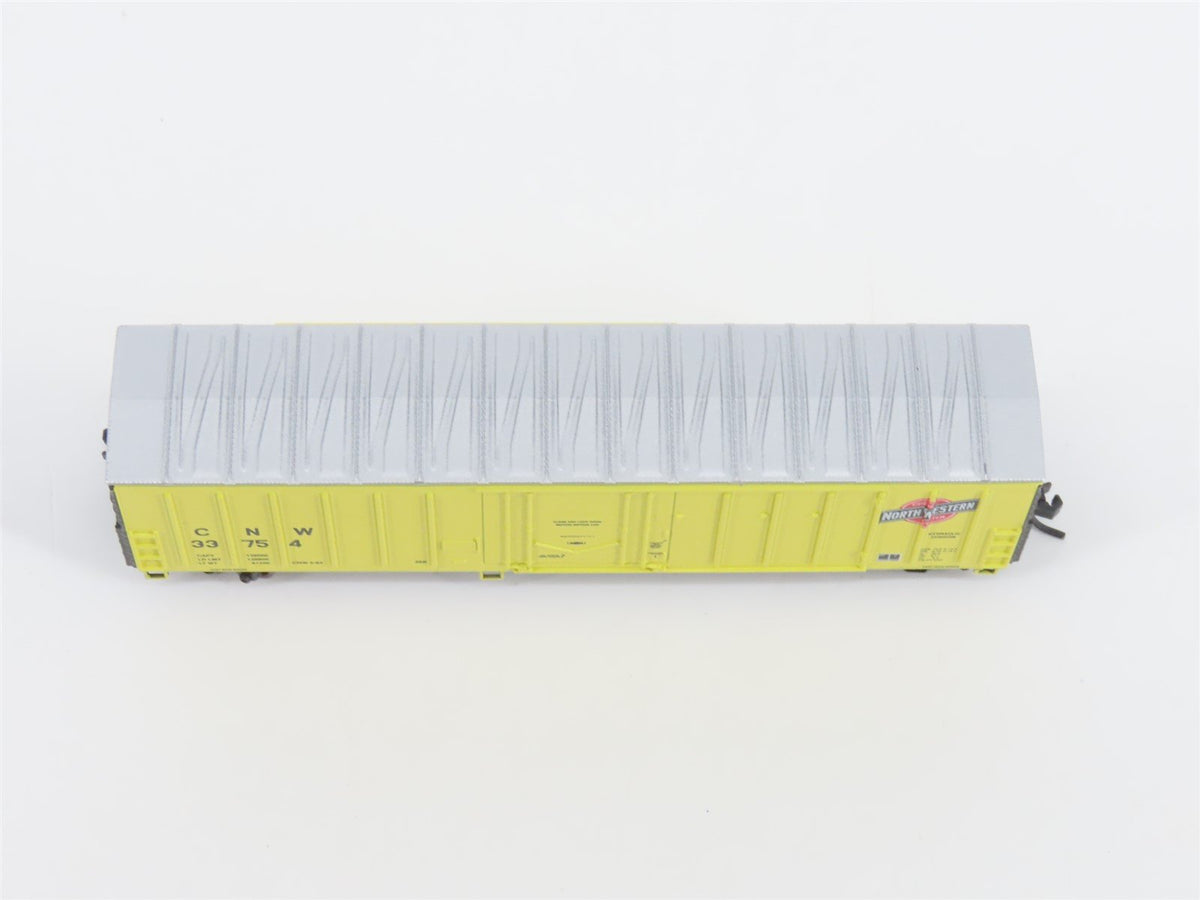 N Scale Athearn 10653 CNW Chicago Northwestern 50&#39; Single Door Box Car #33754