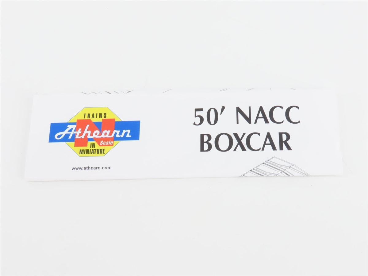N Scale Athearn 10653 CNW Chicago Northwestern 50&#39; Single Door Box Car #33754