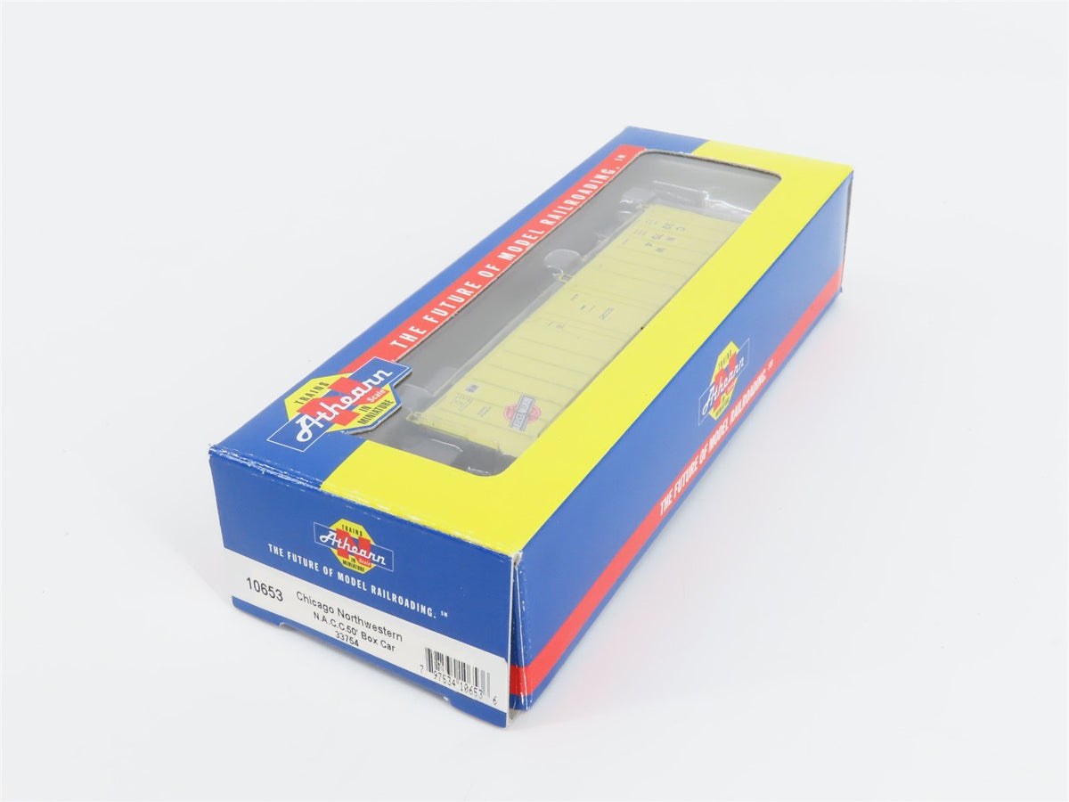 N Scale Athearn 10653 CNW Chicago Northwestern 50&#39; Single Door Box Car #33754